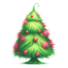 Obraz premium Green Christmas Sublimation Clipart