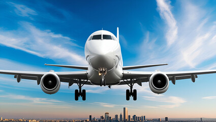 Obraz premium World Civil Aviation Day, An Airplane Flying, Generative Ai