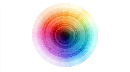 Obraz premium wide background of rainbow color wheel with different color gradient shades 