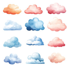 Obraz premium set of clouds vector