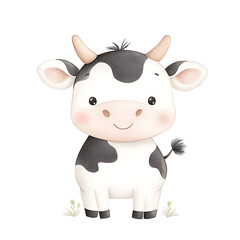 Obraz premium funny cow cartoon