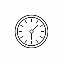 clock time icon sign vector