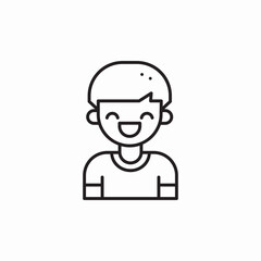 kid boy icon sign vector