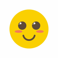 Happy smiley face. Emoji. Symbol. Icons. Face. Images. Illustration. Charakter. Cartoon. Design. Emotionen.
