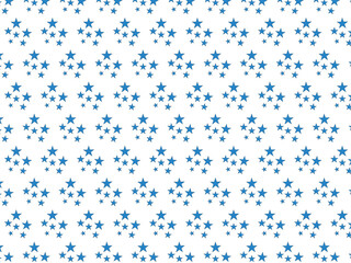 blue stars on a white background.