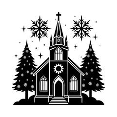 Fototapeta premium christmas church