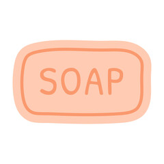 Handmade soap from natural ingredients. Vector illustration.