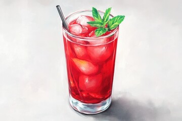 watermelon on pink background