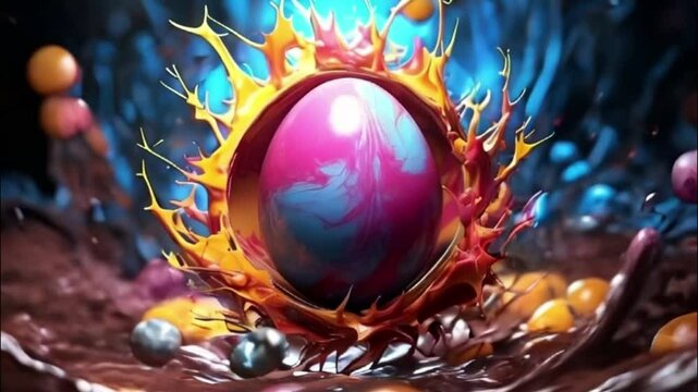 Beautiful festive composition for happy traditional holiday Easter