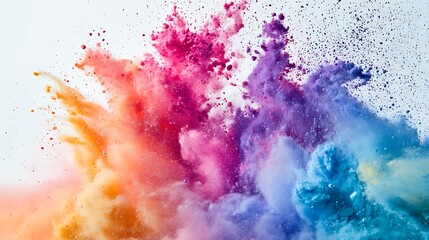Obraz premium Vibrant Colorful Powder Explosion Abstract Art