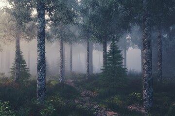 Obraz premium vivid fog background