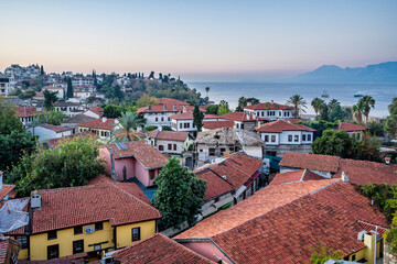 The old Town view in Antalya City of Turkey