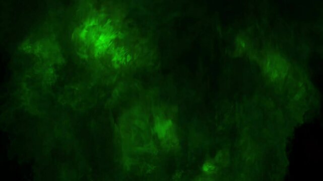 mystical green fire explosion background