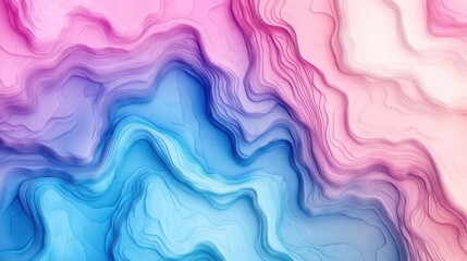 Abstract background with flowing, wavy lines in pink, purple, and blue.