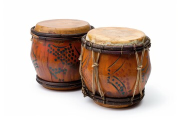 Bongos on white background