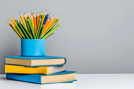 A teacher&acirc;&euro;&trade;s agenda book with lesson plans, colorful annotations, and motivational stickers