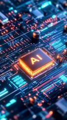 Obraz premium AI and Digital Technology are shaping the future of Communication and Innovation