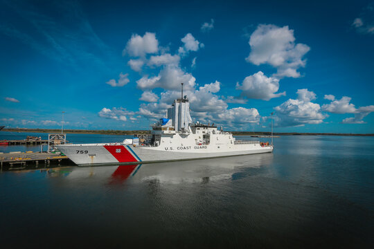 USCGC Calhoun (WMSL-759) docked on the Cooper River