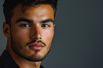 Obraz premium close up portrait of young smiling handsome guy