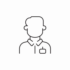 office employee icon sign vector