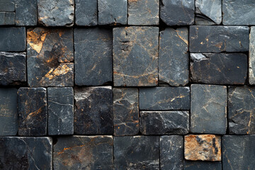 Dark Gray and Brown Stone Wall Texture