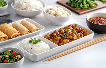 Delicious Asian dining spread featuring various dishes and flavors to enjoy with family