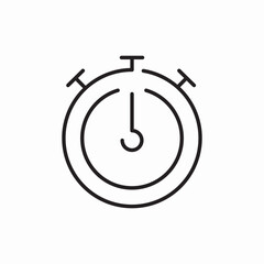 topwatch time icon sign vector