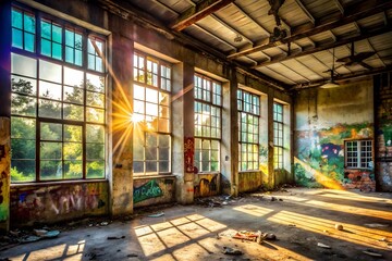 nice building covered in graffiti art