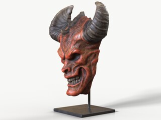 Demonic Horned Skull Mask