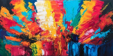 Explosive Symphony of Colors in Abstract Expressionism
