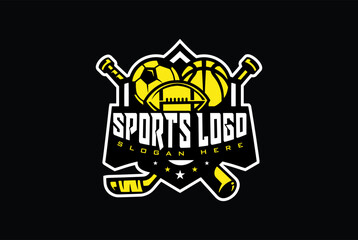 All sport logo vector graphic for any business especially for sport team, club, community.
