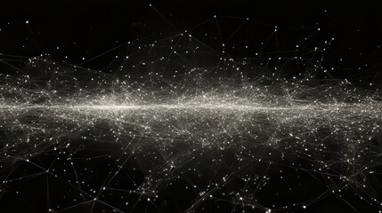 Fototapeta premium Intricate Web of Light Against a Dark Background