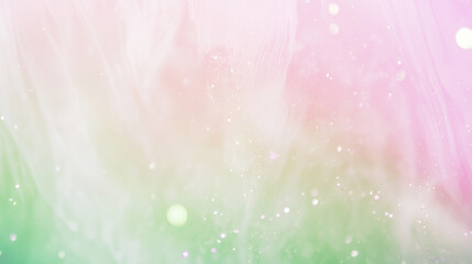 Pink and green abstract glitter magical background