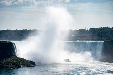 View of Niagara Falls from the Canadian side.