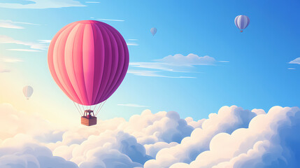 Obraz premium hot air balloon in sky