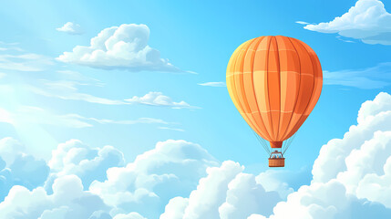 Fototapeta premium hot air balloon in sky
