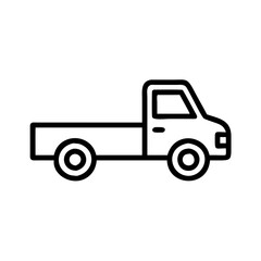 Pickup Truck Icon Outline