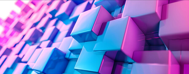 the bluelined background on a blue background is pink purple and blue in the style of rendered in cinema4d cubofuturism uhd image tiltshift photography chr