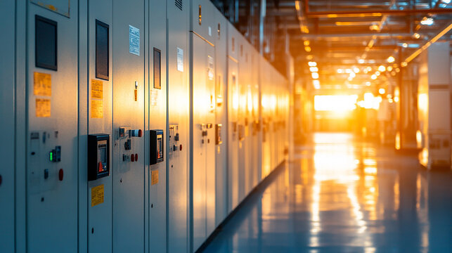 Lock out and Tag out , Lockout station, machine specific lockout devices and lockout point. Electrical switchgear, Industrial electrical switch panel at substation in industrial zone at power plant