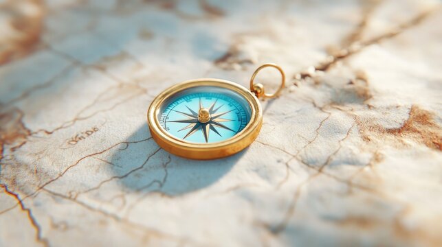 Day of Los Reyes: symbolic golden compass pointing toward Bethlehem on an aged parchment map