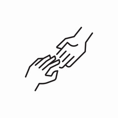 Obraz premium hand holding icon sign vector