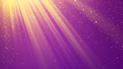 a purple background with sun rays shining down