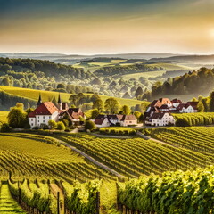 Fototapeta premium German Wine Growing Region