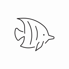 fish ocean animal sea icon sign vector