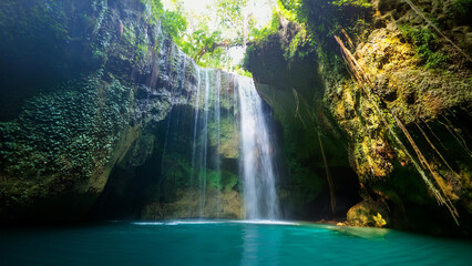 waterfall in the jungle