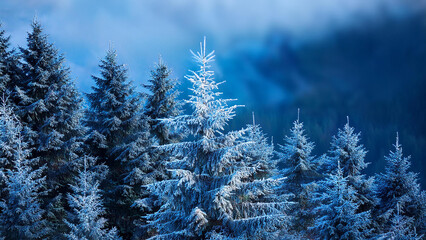 snow covered branches
