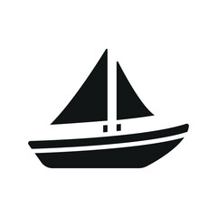 Sail boat icon vector design templates simple and modern