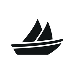Sail boat icon vector design templates simple and modern