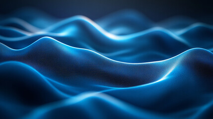 Obraz premium Dynamic blue particle wave. Futuristic point glowing wave and flow digital structure. Data technology with isolated on black background vector illustration wallpaper.