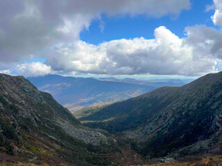 Dramatic Sky Over Tuckerman's Ravine Trail Route on Mount Washington New Hampshire